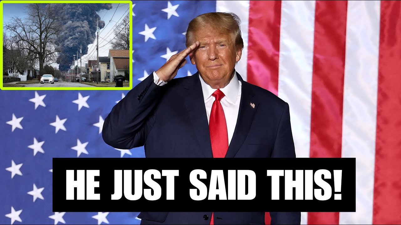 PRESIDENT DONALD TRUMP SPEAKS LIVE IN EAST PALESTINE OHIO! - YouTube
