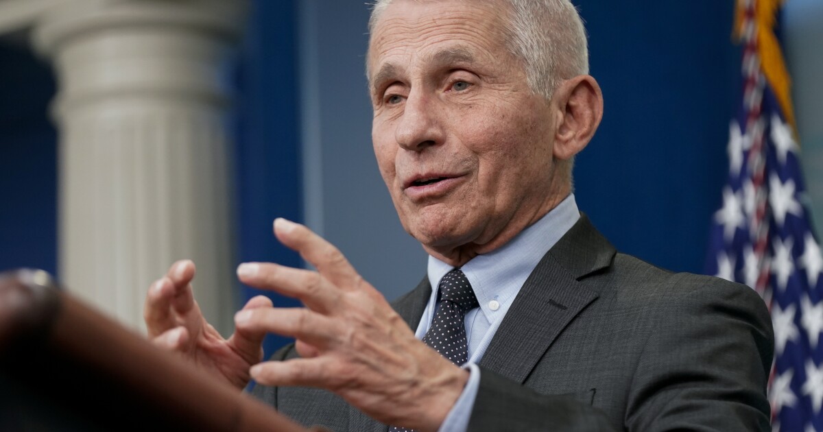 Fauci admits COVID vaccines are 'suboptimal'