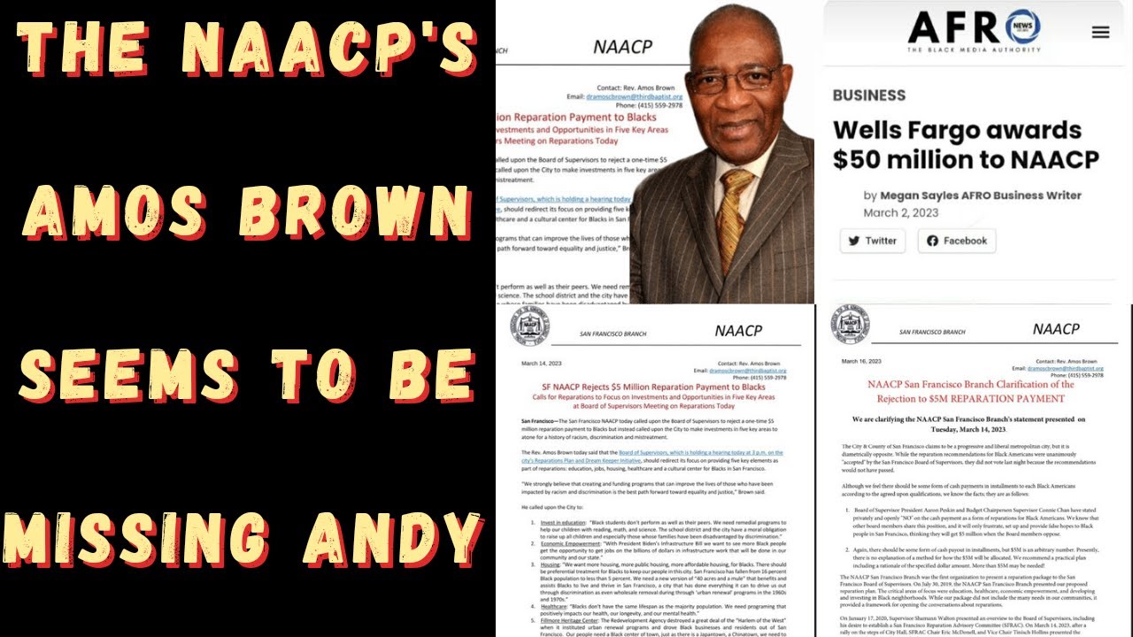 The NAACP's Amos Brown Seems To Be Missing Andy - YouTube