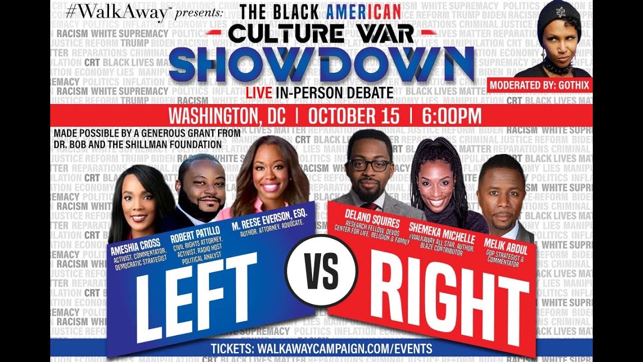 #WalkAway's Black American Culture War LIVE Debate. - YouTube