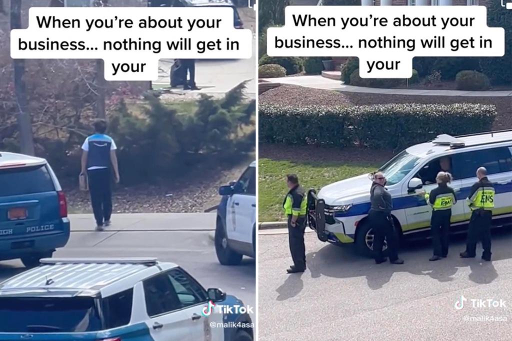 Amazon driver delivers package during police standoff with gunman