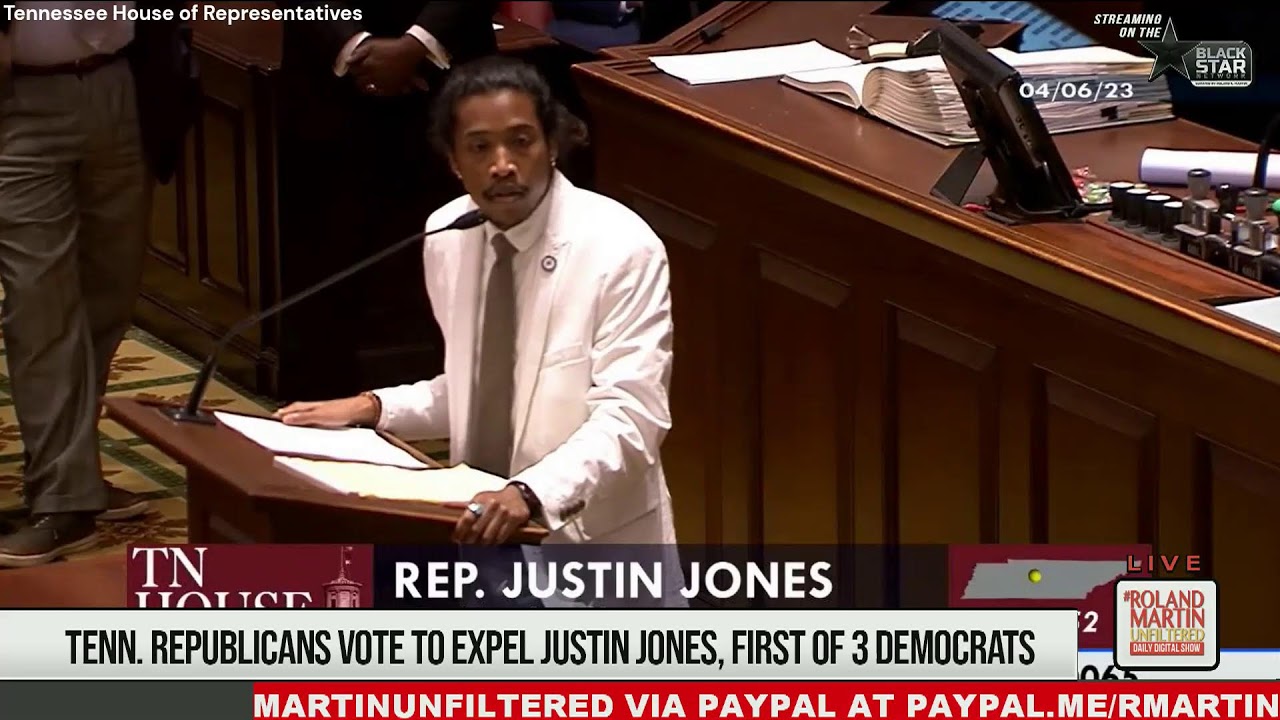 TN Expulsion Vote: Tennessee Legislature Expels Rep Justin Jones & Justin Pearson - YouTube