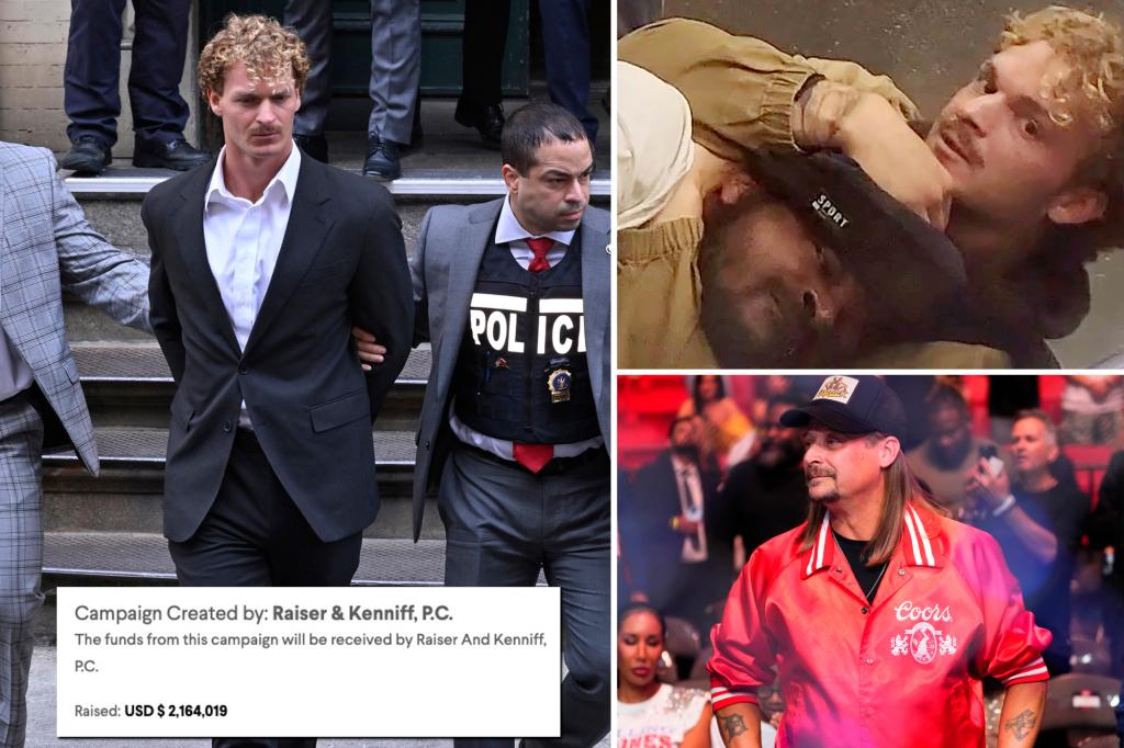 Legal fund for accused NYC subway choker Daniel Penny tops $2M -- with Kid Rock chipping in