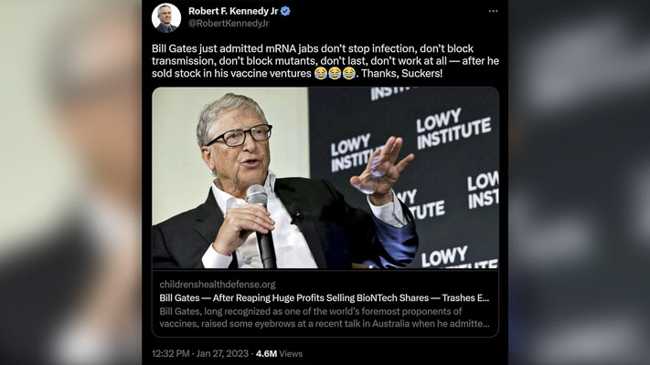 Pfizer Vaccine Bonanza slows, but Bill Gates sold early, made huge profits – ClarkCountyToday.com