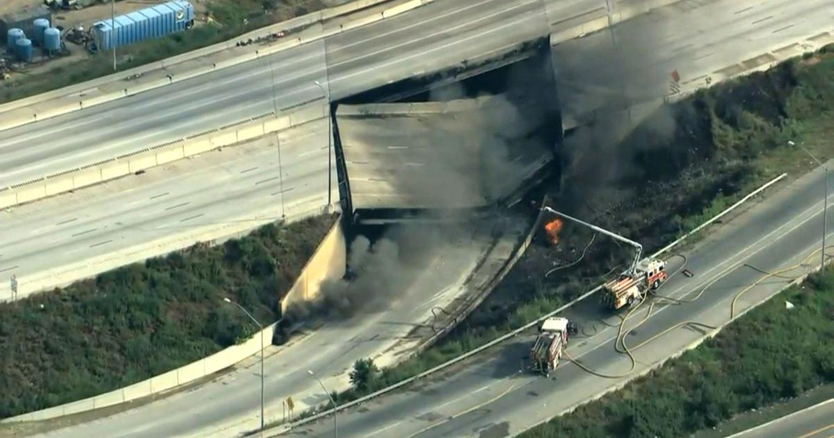 I-95 highway collapse in Philadelphia reminiscent of Atlanta's devastating I-85 freeway collapse - CW Atlanta