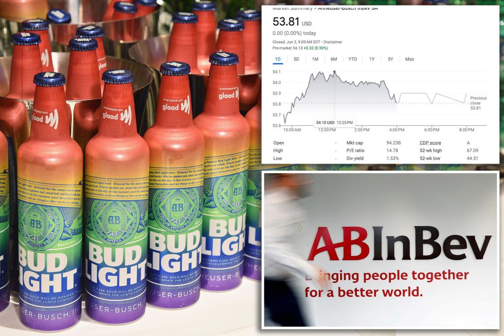 Bud Light parent Anheuser-Busch's stock lost $27B over Dylan Mulvaney
