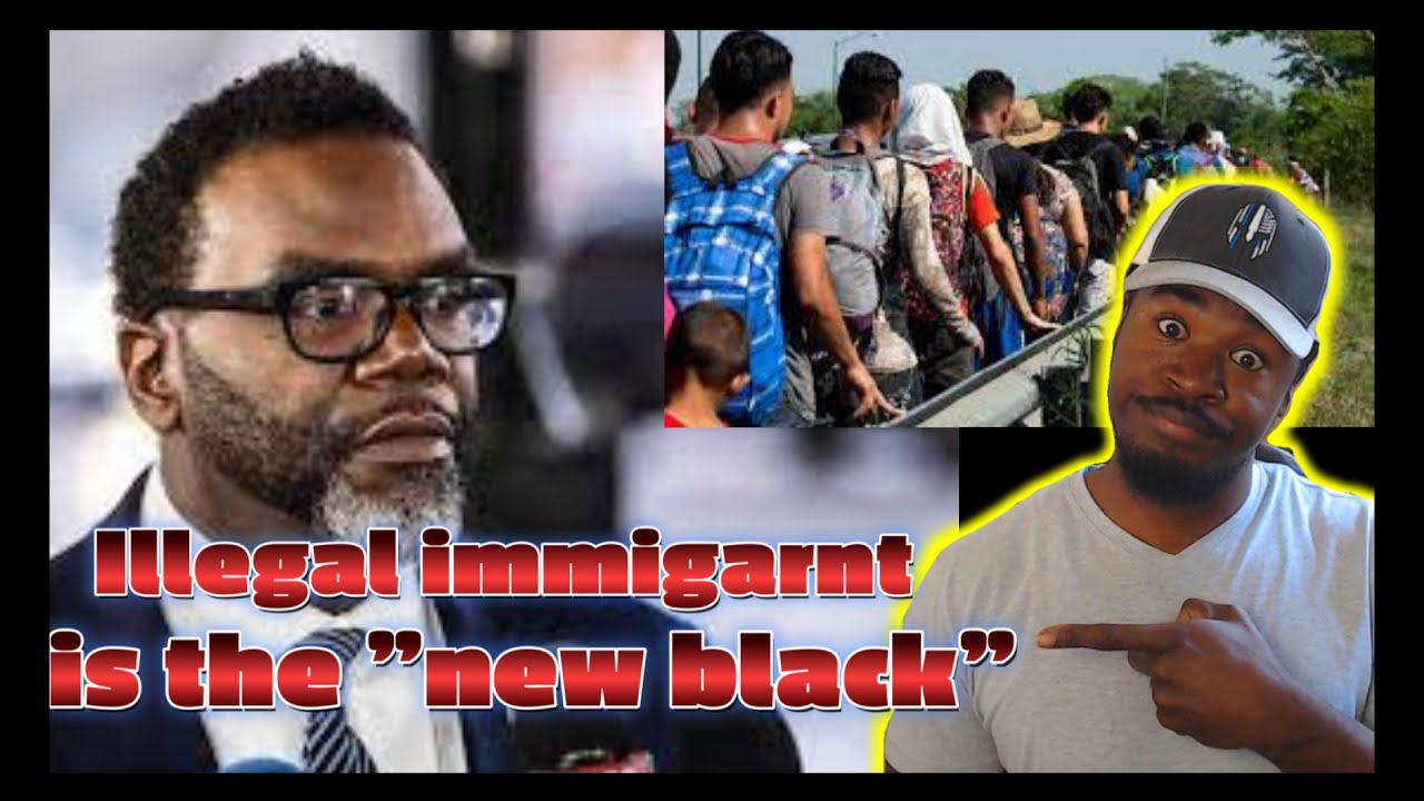 Breaking! Mayor Brandon Johnson takes care of "illegal immigrants" better than black Chicagoans! - YouTube