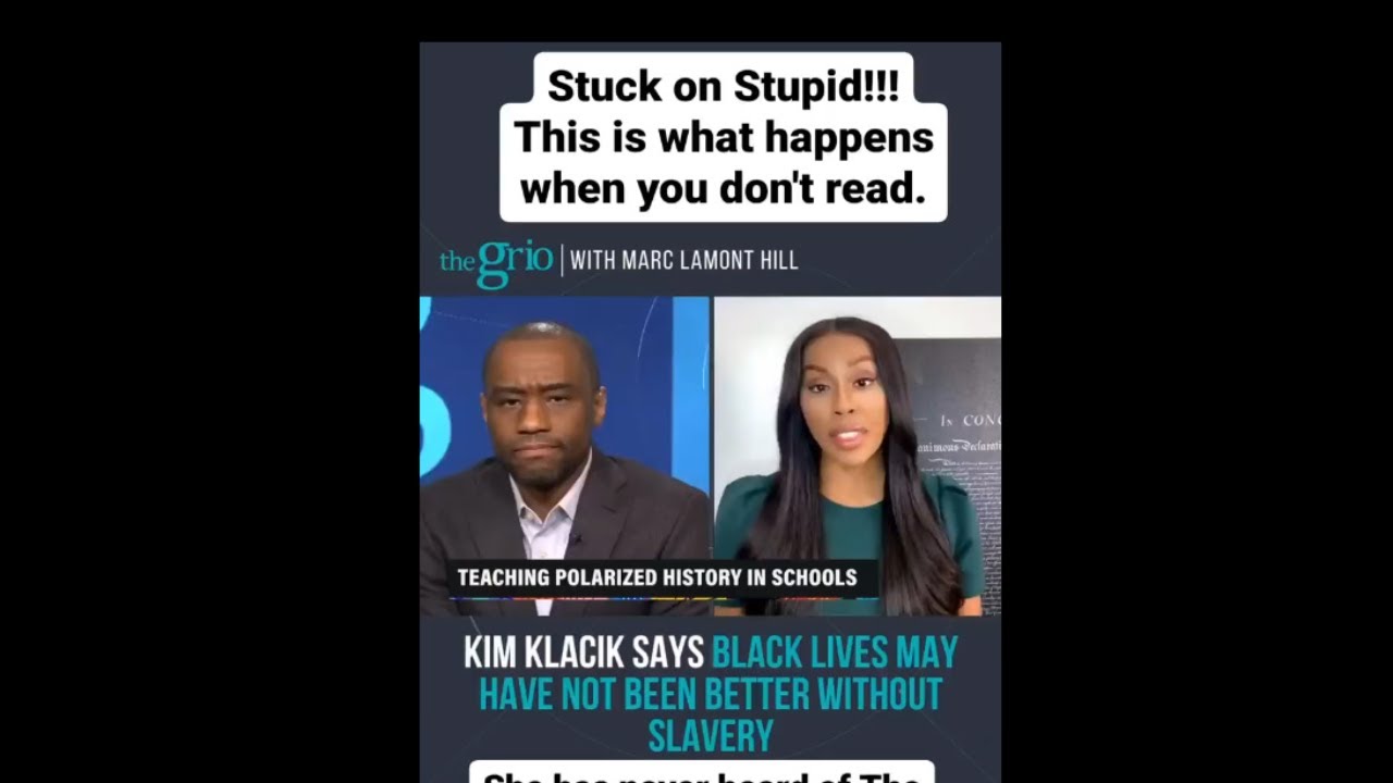 Black Conservative Kim Klacik thinks that Black people are better off because of Slavery??? - YouTube