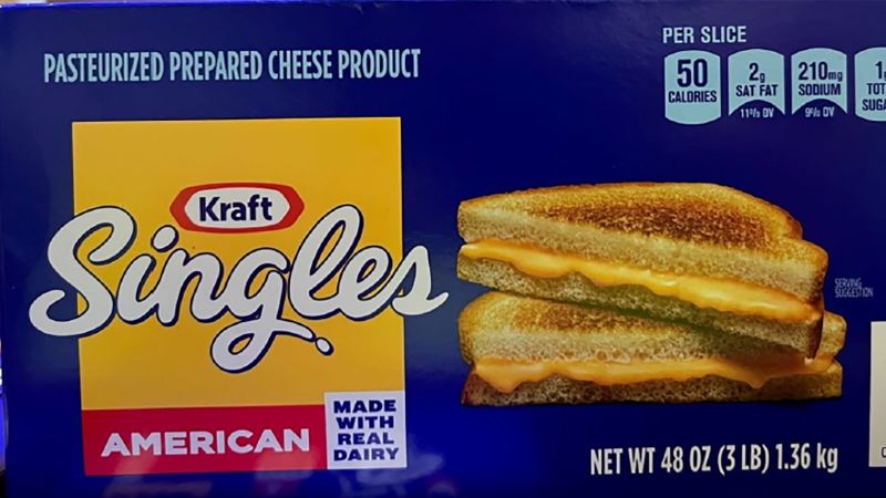 Kraft recalls 83,000 cases of American cheese because of a choking hazard | CNN Business