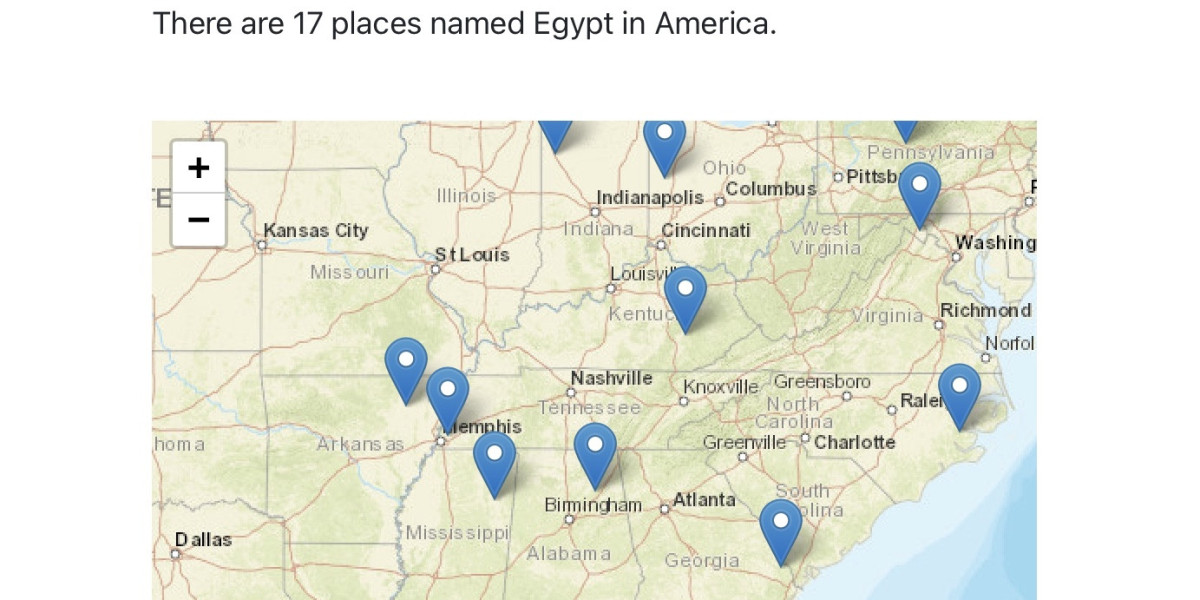 THERE ARE 17 PLACES IN THE U.S. NAMED EGYPT: