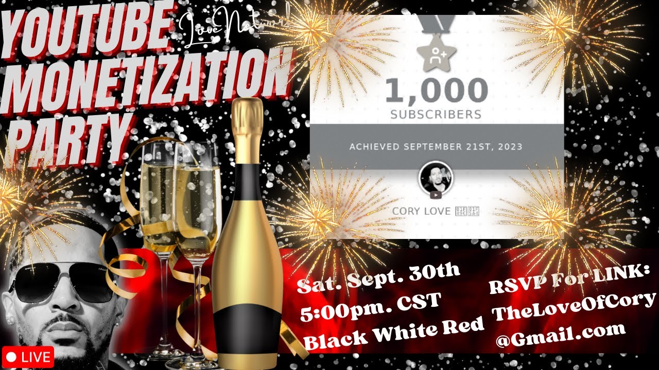 MONETIZATION PARTY...1K SUBSCRIBER Celebration!!! - YouTube