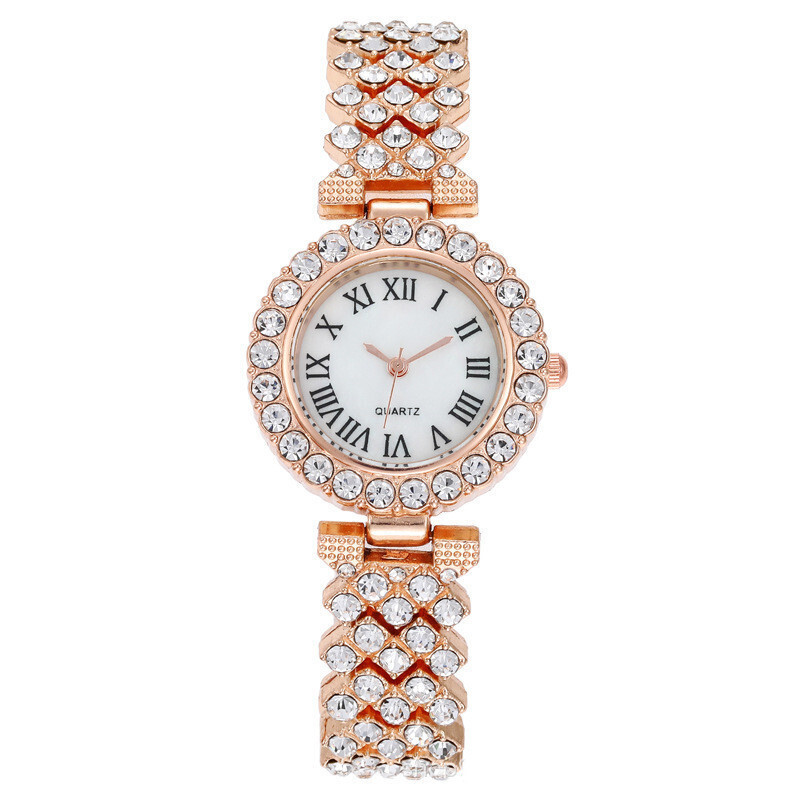 Fashion Roman Pattern Rhinestone Ladies Watch Set – Store – Power Through Peace & Unity Store