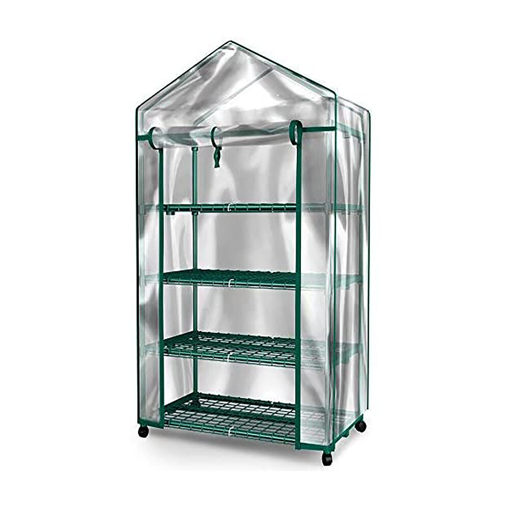 Mini Greenhouse – 4 Tiers Indoor Outdoor Greenhouse With Wheels-Use in Any Season for Plants – Store – Power Through Peace & Unity Store