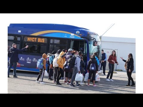 NEW YORK MIGRANTS COMPLAINING ABOUT FLOYD BENNETT FIELD SHELTER & ERIC ADAMS SPEAKS OUT #foxnews - YouTube