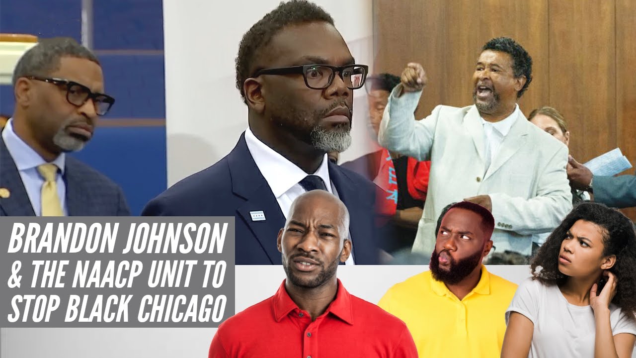 Brandon Johnson Calls On NAACP & Pastors To PACIFY Black Chicago - YouTube