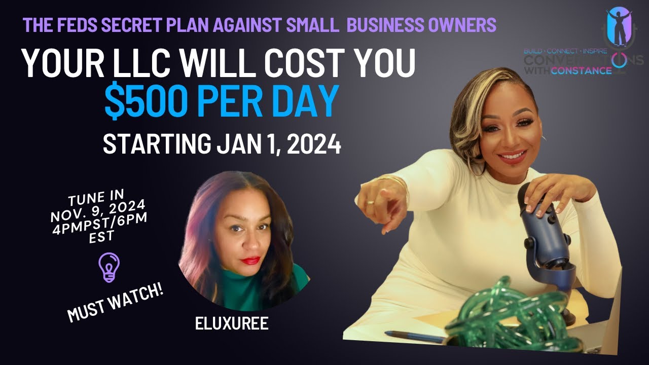 Your LLC will cost you $500 per day starting in January - YouTube