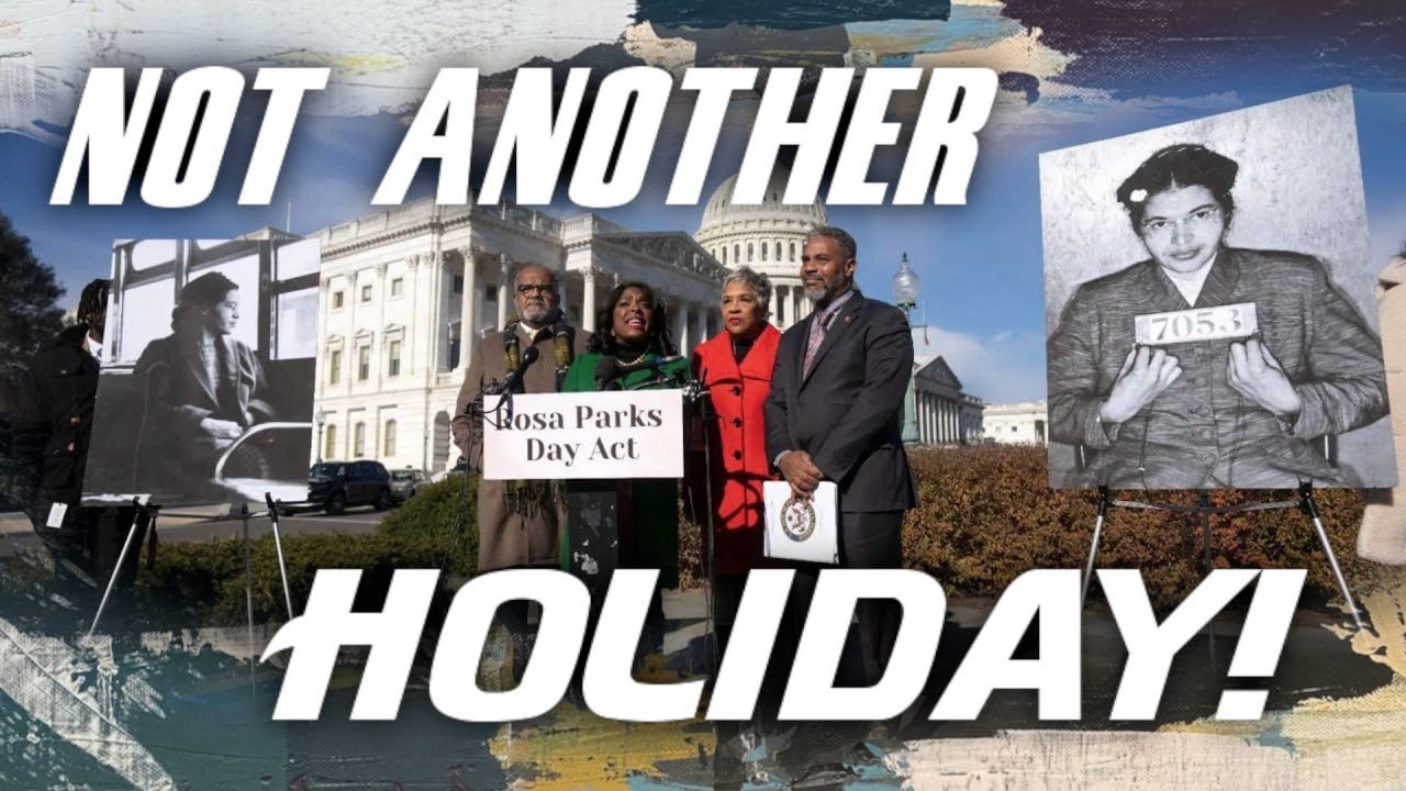 Black Democrats Introduce More Symbolism Via 'Rosa Parks Holiday' Bill To Congress - YouTube