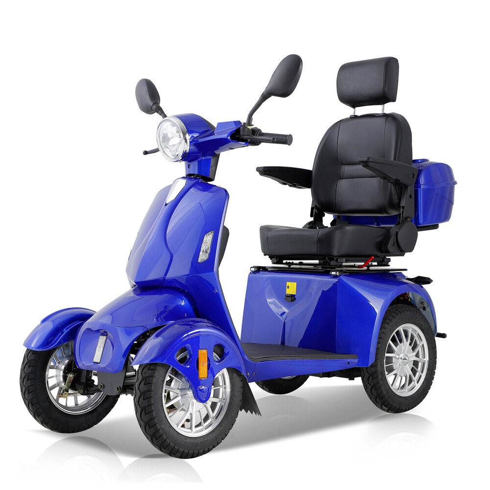 Fastest Mobility Scooter With Four Wheels For Adults and Seniors, Blue 800W – Store – Power Through Peace & Unity Store
