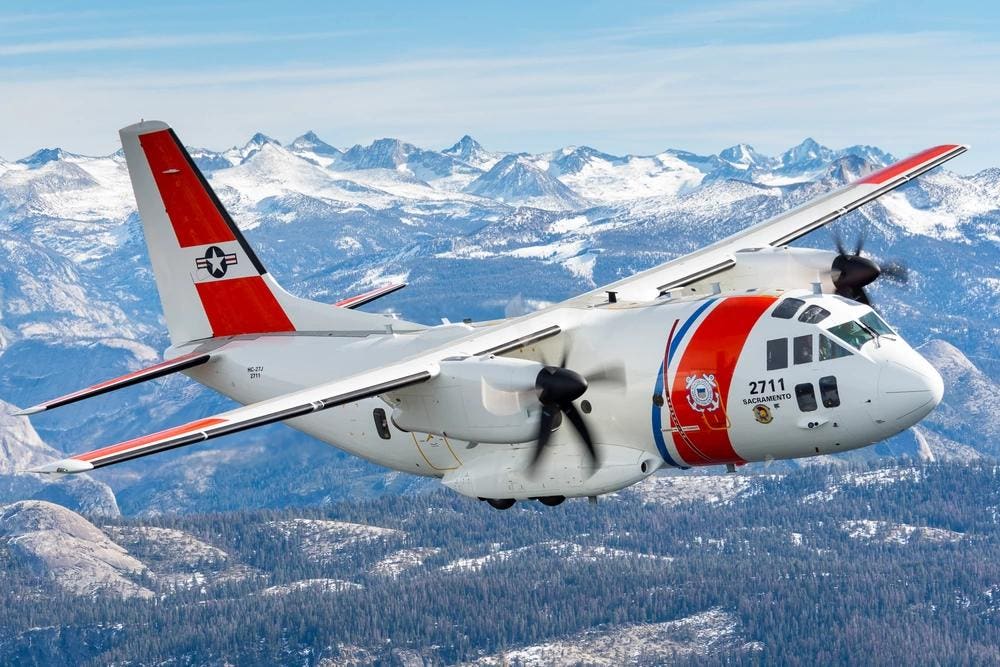 Structural Cracks Ground U.S. Coast Guard C-27J Spartan Patrol Planes