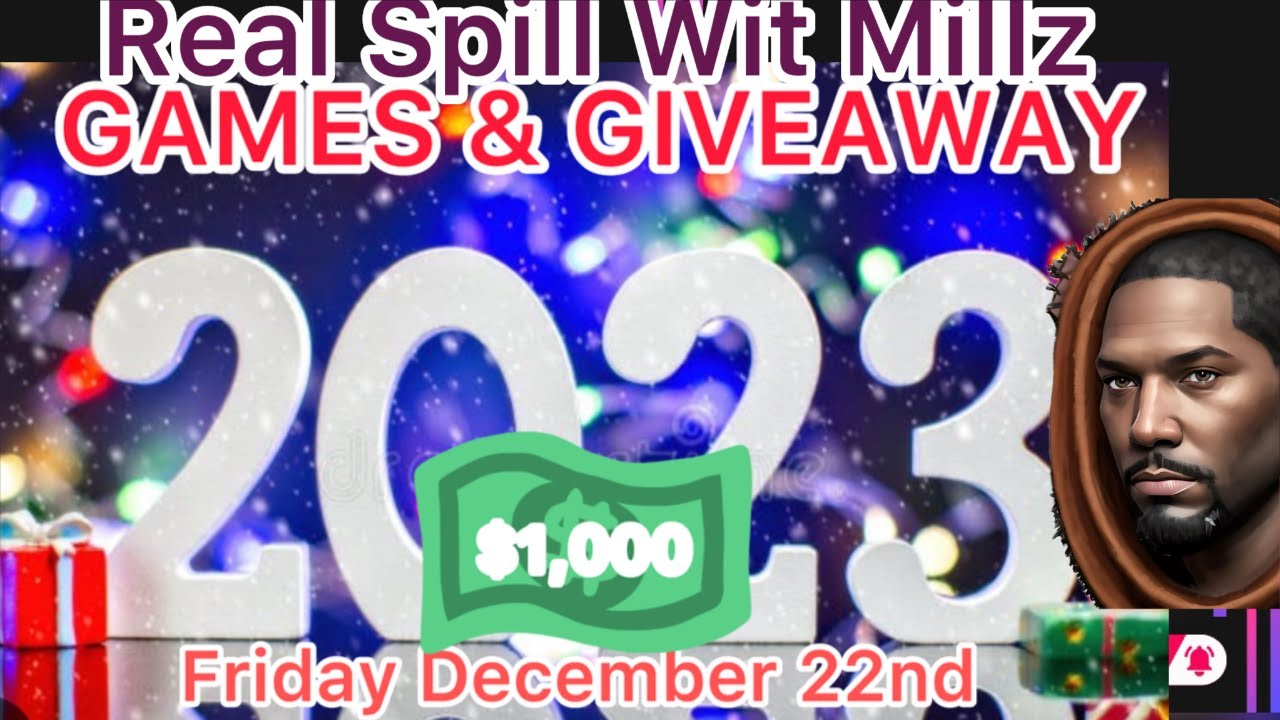 Holiday Bash LIVE: Games  Giveaway!!! ( Everybody Who  CashApp $5 Or Mo In Nov Is It 2 Win It) - YouTube