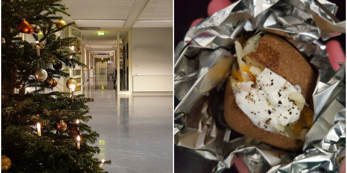 Hospital staff get baked potato as a 'Christmas bonus' from work | indy100
