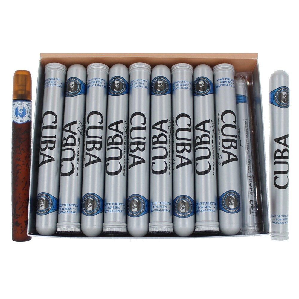 Cuba Blue by Cuba, 1.17 oz Eau de Toilette Spray for Men. Pack of 20 – Store – Power Through Peace & Unity Store