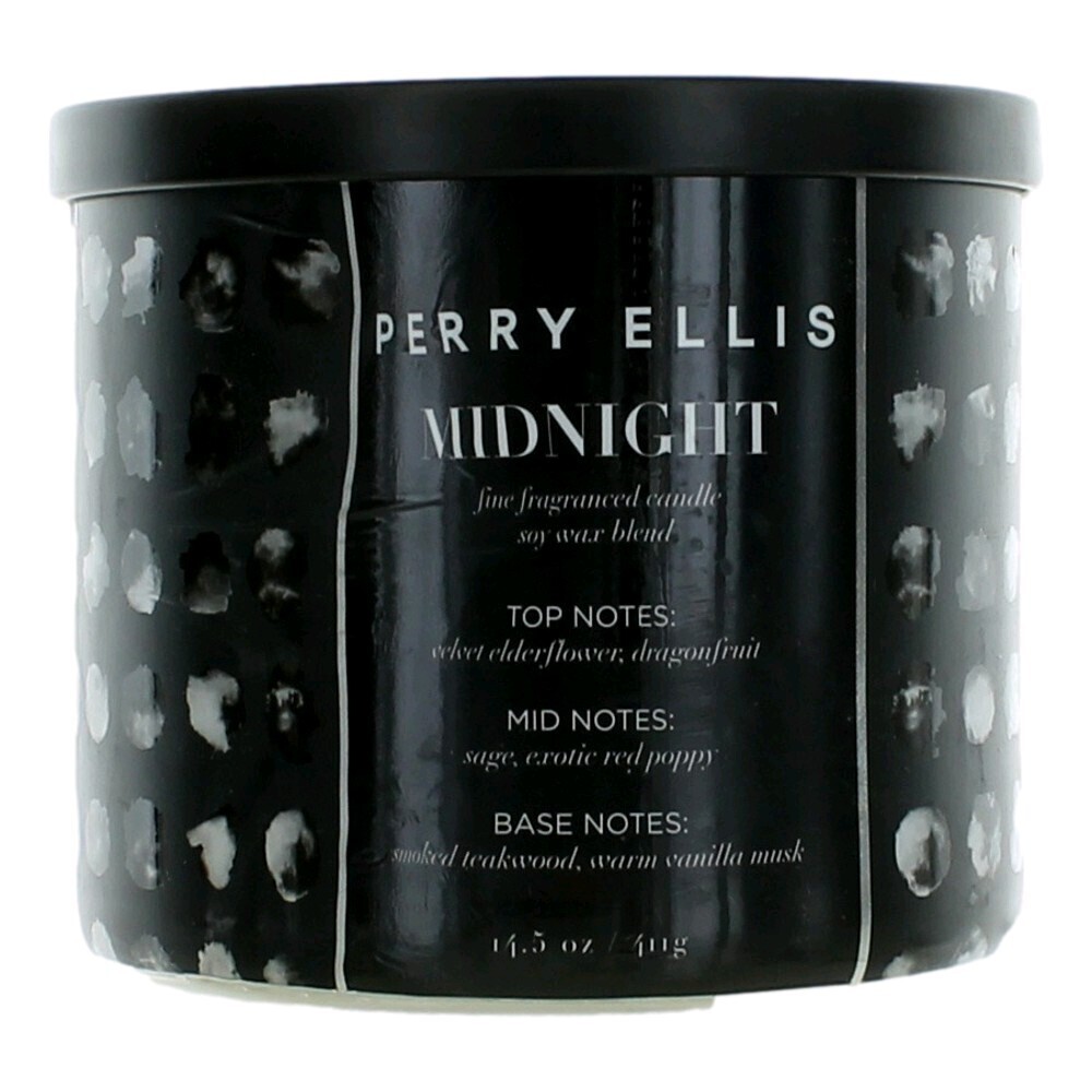 Perry Ellis 14.5 oz Soy Wax Blend 3 Wick Candle – Midnight – Store – Power Through Peace & Unity Store