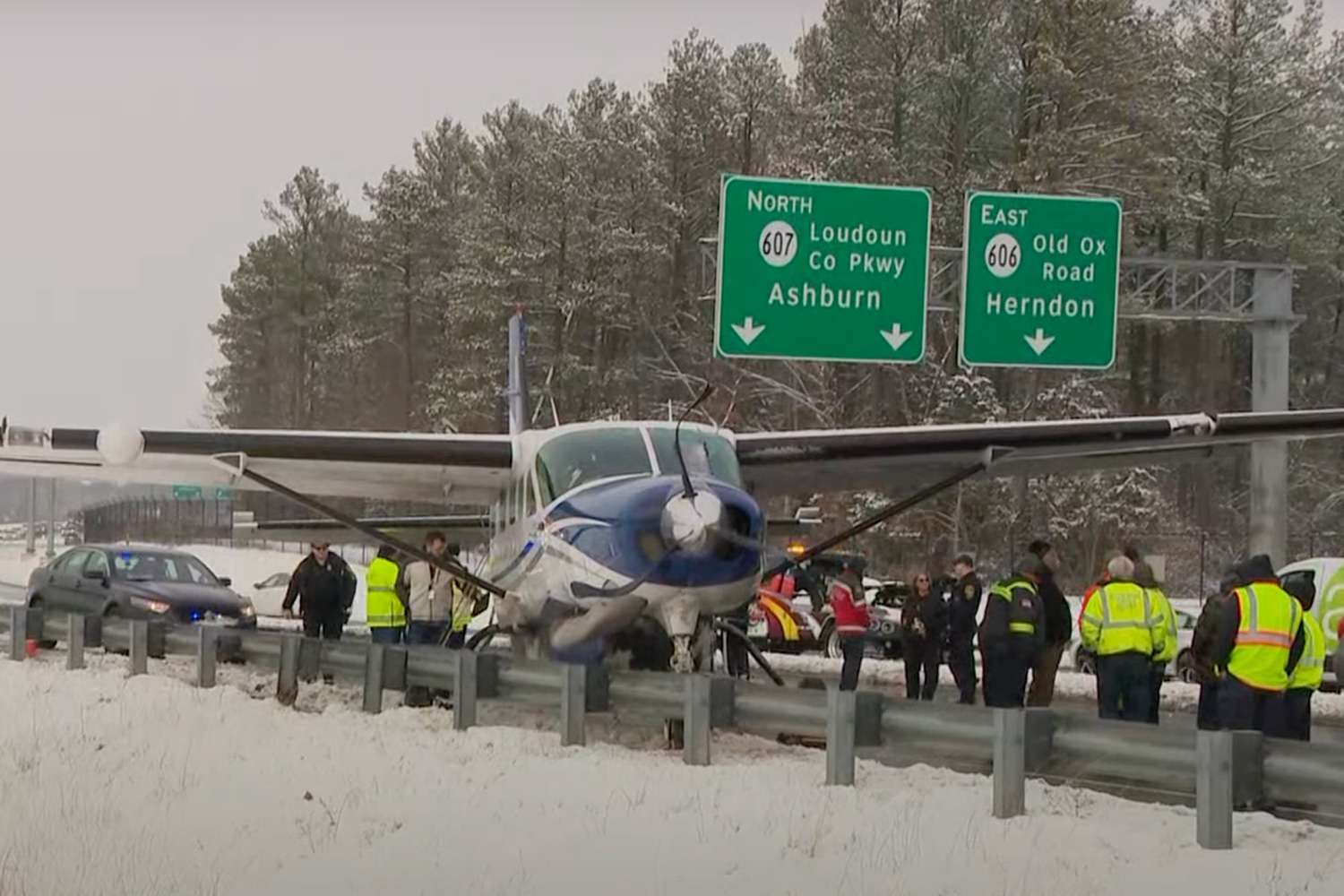 Plane Makes Hard Emergency Landing on Virginia Highway with 7 People on Board