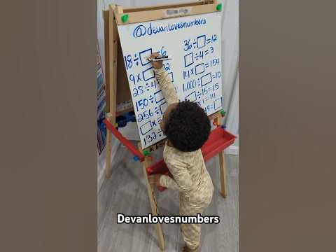 2Year old solving missing number equations. #genius #maths #devanlovesnumbers #toddlers #smartbaby - YouTube