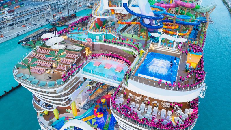 Icon of the Seas: The world’s largest cruise ship sets sail on maiden voyage | CNN