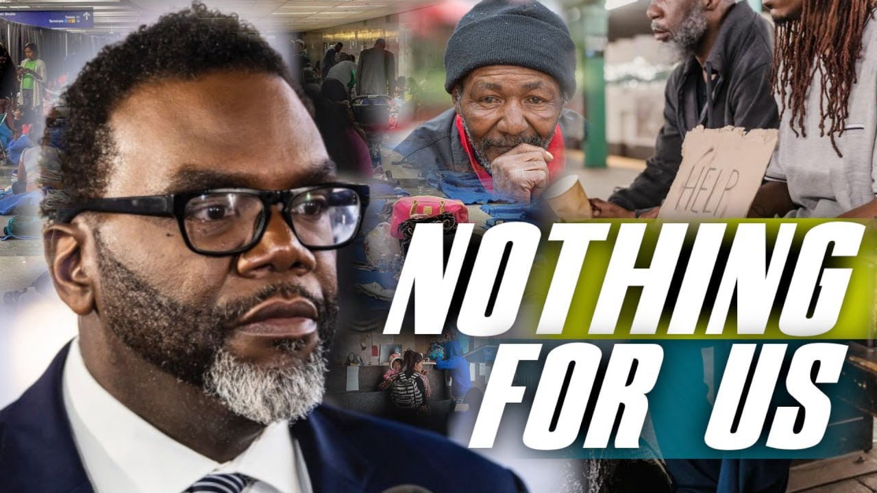 Homeless Chicagoans Offer Strong Words For Mayor Johnson Regarding Him Helping Migrants Before Them - YouTube