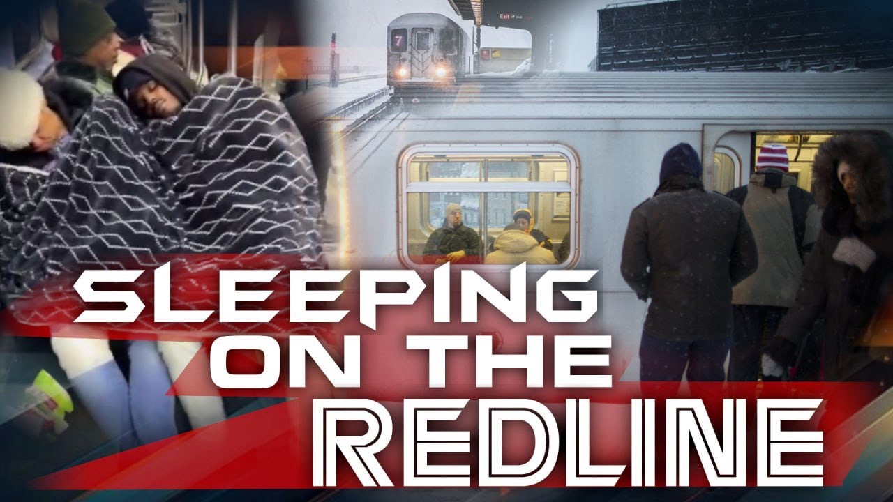 We Are Becoming Desensitized To Homeless Black Americans Sleeping On Trains As Migrants Get Help - YouTube