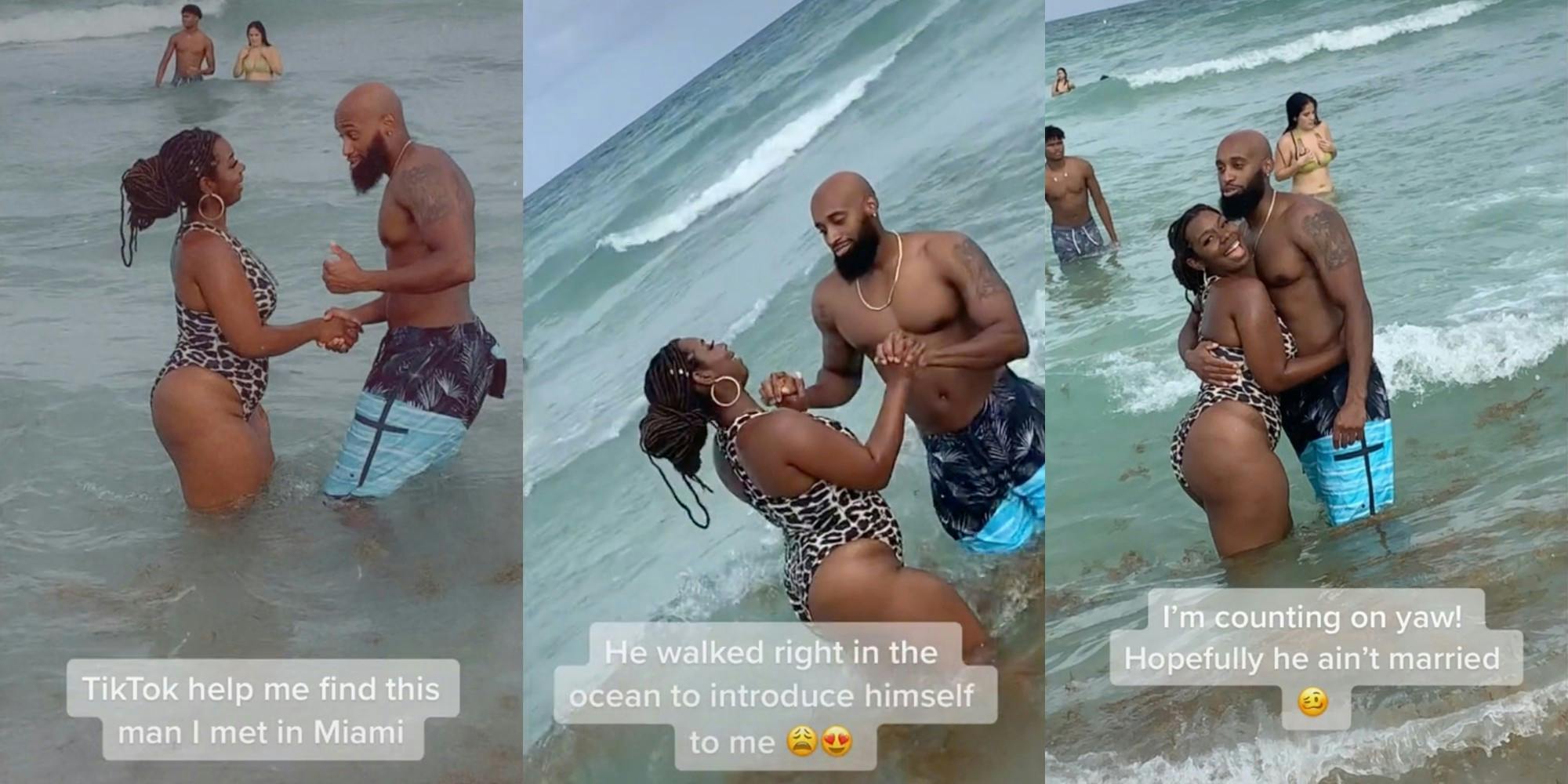 Woman Asks TikTokers to Find Man From Beach—They Found His Wife