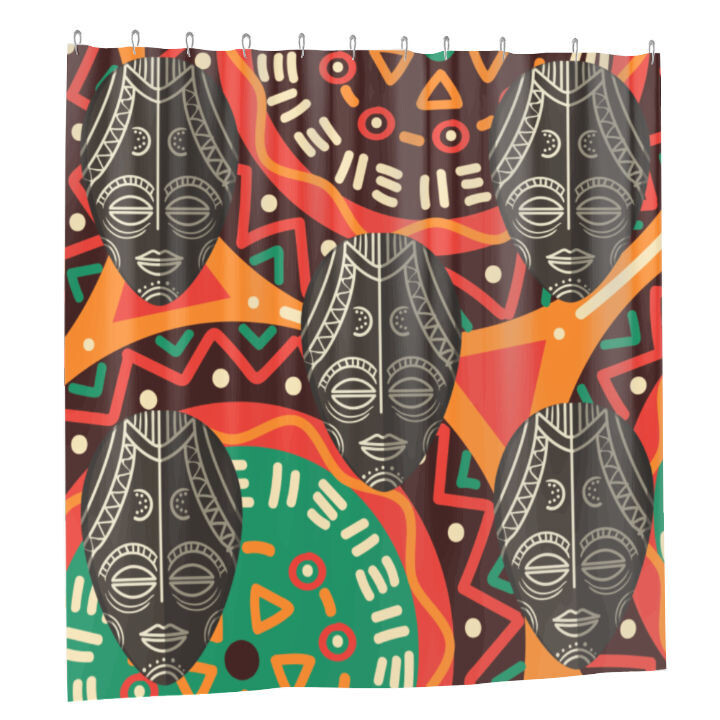 Melanin Vibes Waterproof Bathroom Shower Curtain w/12-Metal Hooks – Power Through Peace & Unity Store – POWER comes in response to need NOT DESIRE