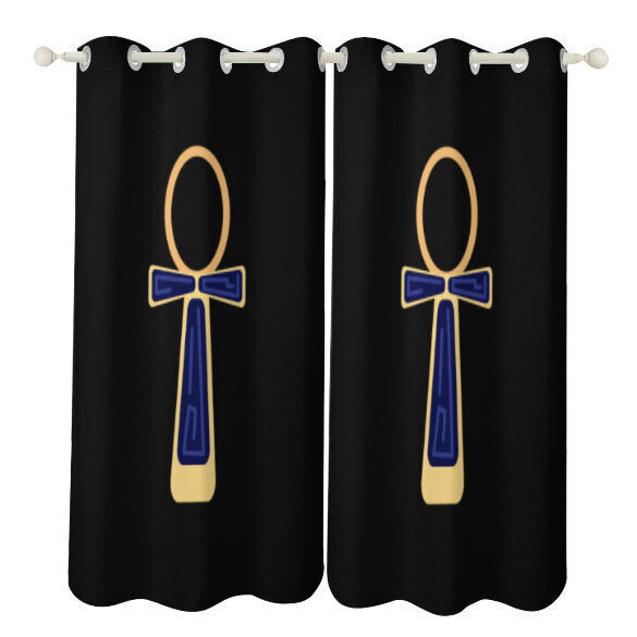 Ankh Inspired 2-Piece Curtain Set – Power Through Peace & Unity Store – POWER comes in response to need NOT DESIRE