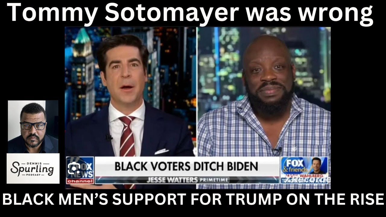 Tommy Sotomayer was Wrong on Why Black men support TRUMP. - YouTube