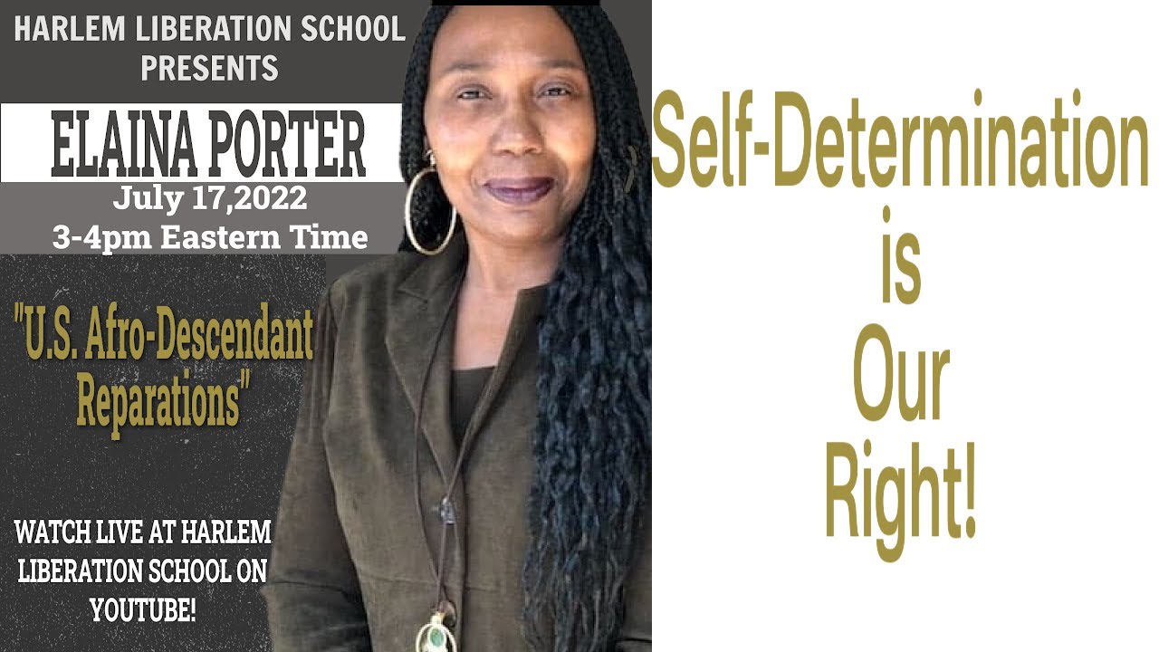 Elaina Porter Discusses Reparations for U.S. Afro Descendants - YouTube