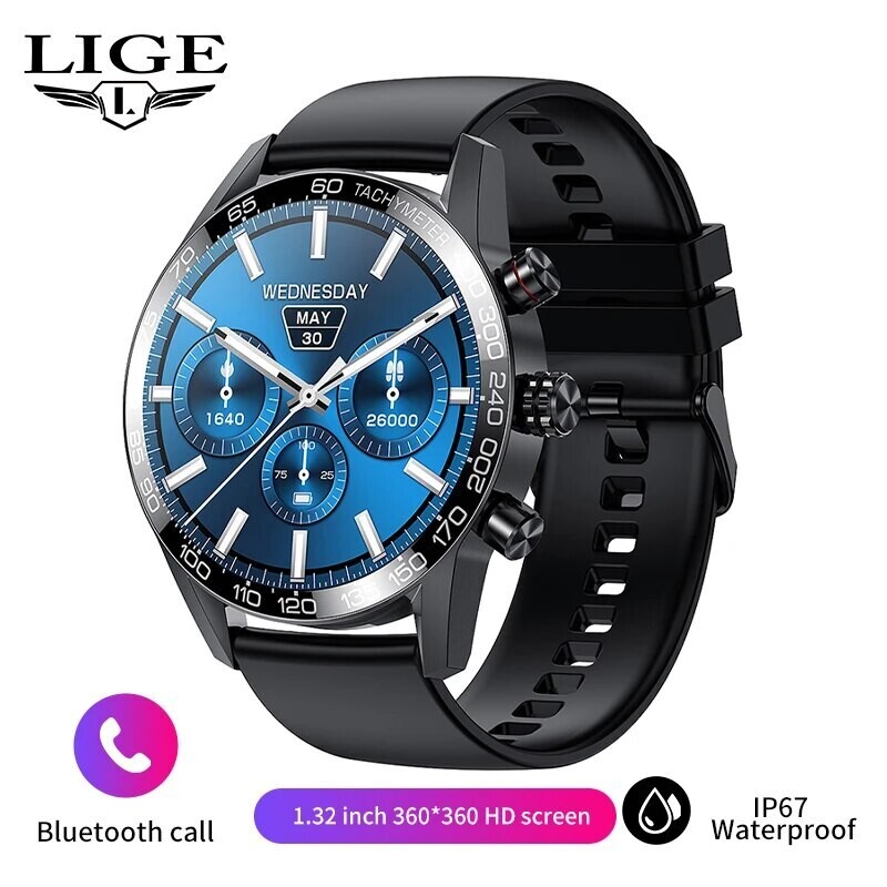 Lige 360 AMOLED HD Screen Watch For Men Smart Watch Bluetooth Calling Smartwatch 2023 Fashion Business Clock New Smartband Man – Power Through Peace & Unity Store – POWER comes in response to need NOT DESIRE