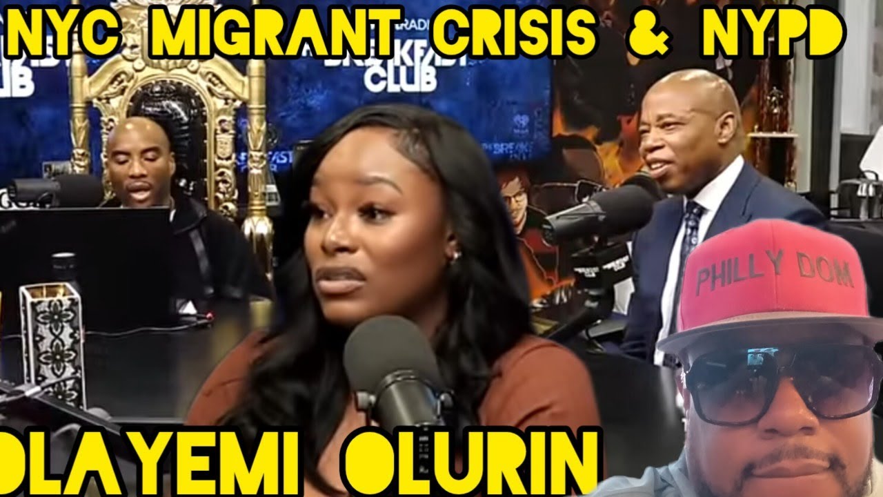 NYC Migrant Crisis Mayor Eric Adams  Defense Attoney Olayemi Olurin Clash Over Crime - YouTube
