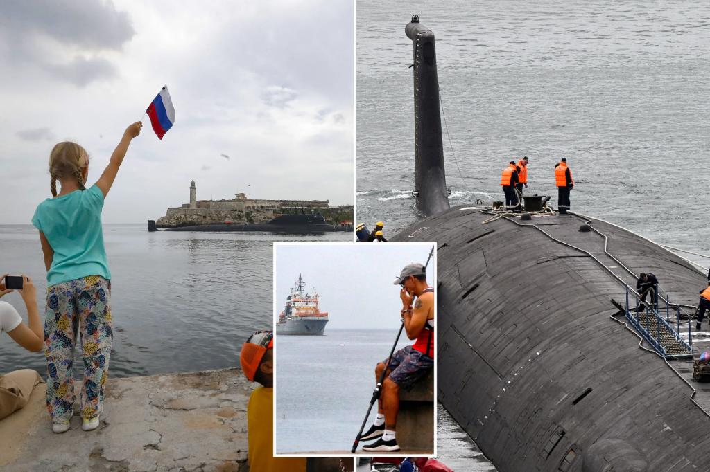 Four Russian warships, including a nuclear sub, are sitting 200 miles off the coast of Florida