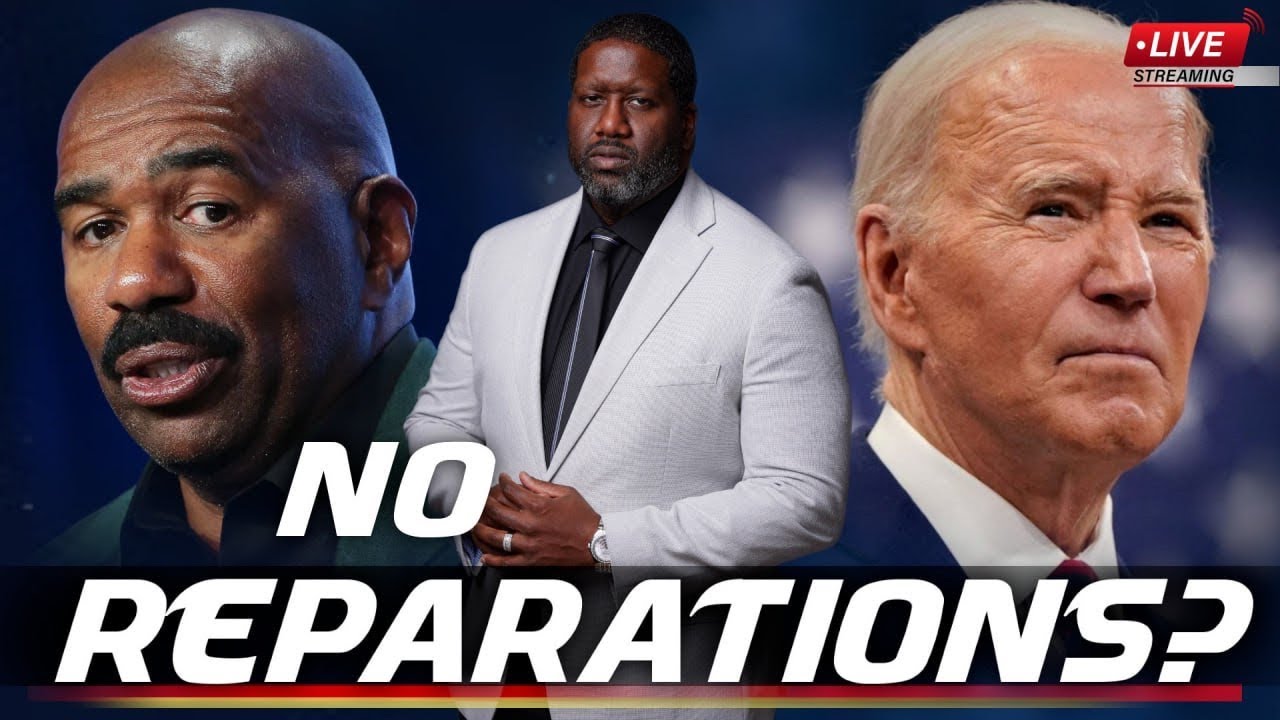 Steve Harvey Says Black Americans Aren't Getting Reparations If We Don't Vote For Biden/Harris - YouTube