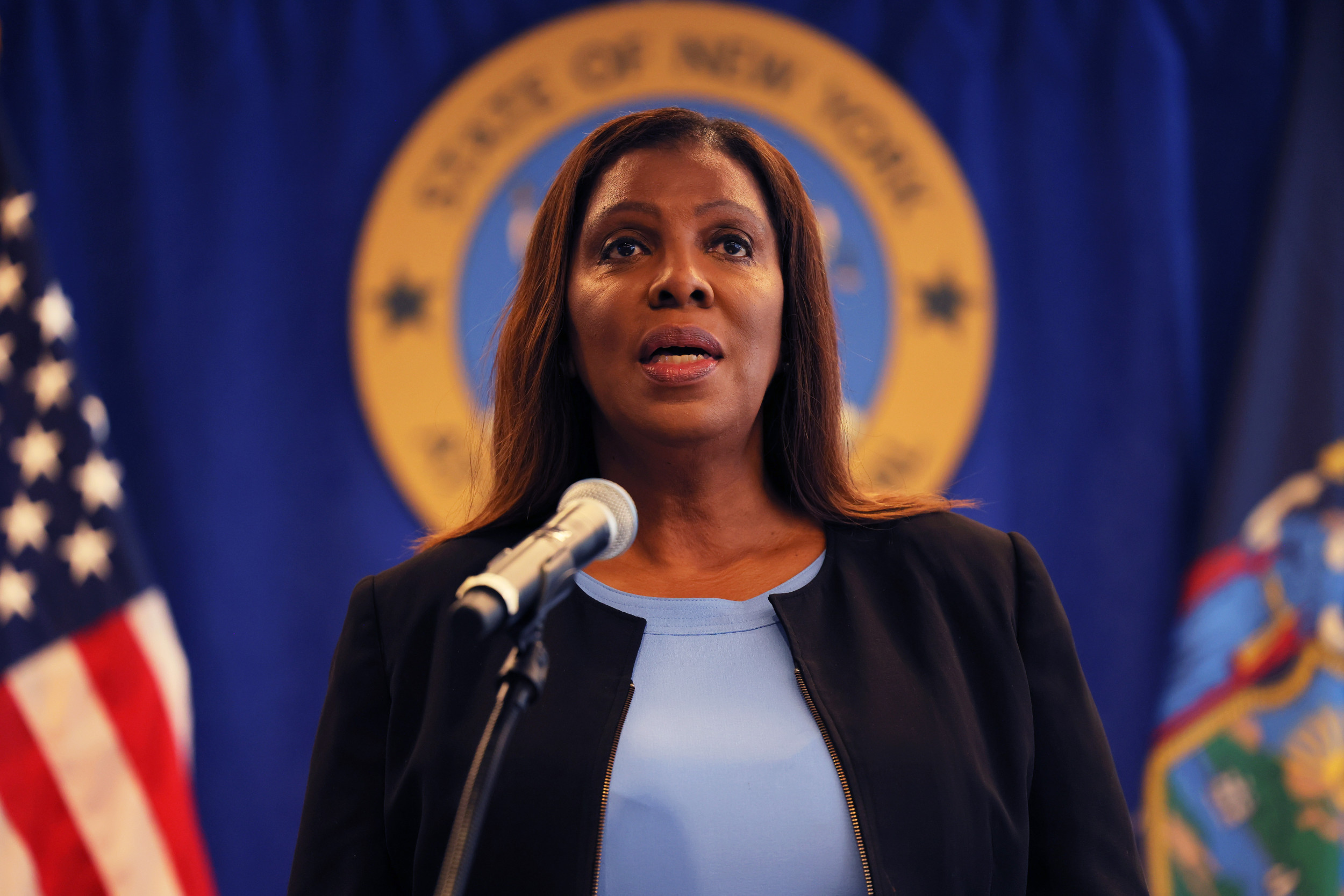 Letitia James Celebrates $44 Million Win - Newsweek
