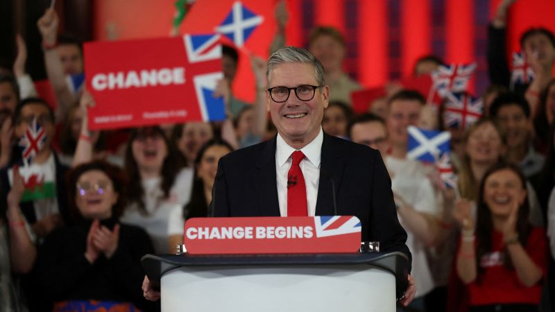 Live updates: UK election, Keir Starmer is new UK prime minister after landslide election win | CNN