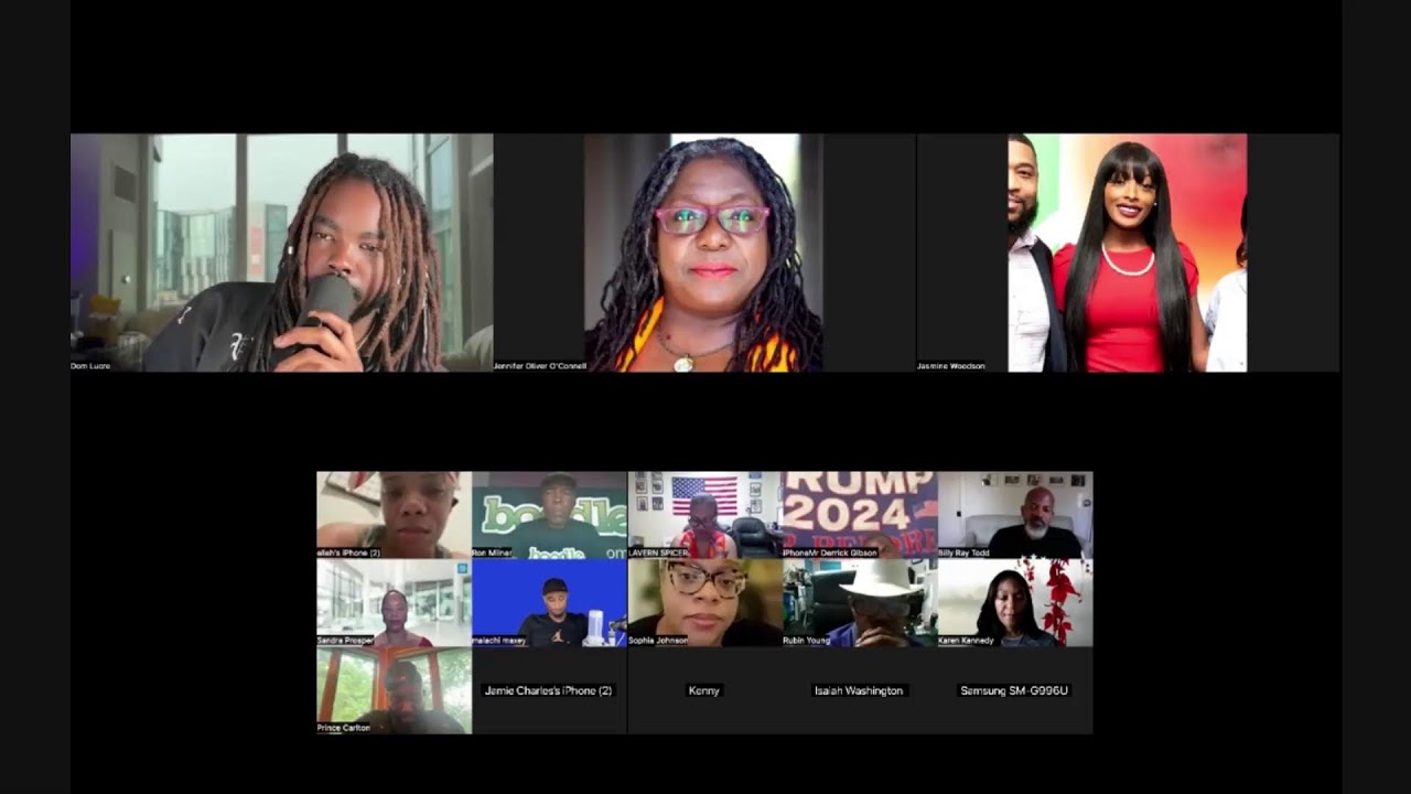 Blacks Against Harris Zoom Call - YouTube