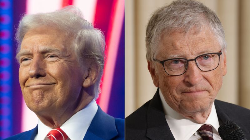 Trump says Bill Gates asked to meet in apparent message to Musk | CNN Politics