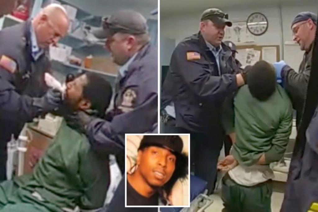 NY prison guards beat handcuffed inmate Robert Brooks: video
