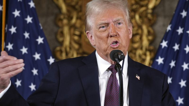 Live updates: Trump Mar-a-Lago remarks, Trump presidential transition news | CNN Politics