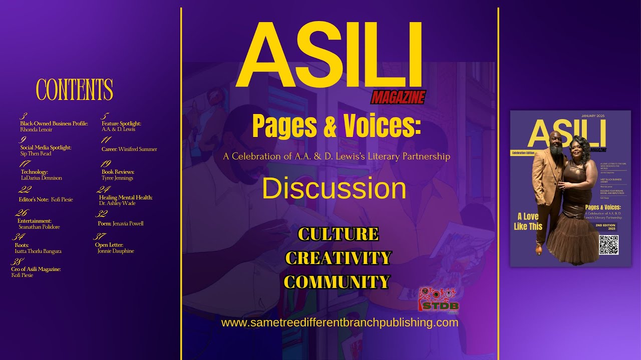 Asili Magazine 2nd Edition Discussion - YouTube