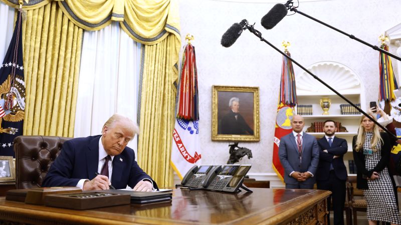 Trump signs executive orders to reshape the military, including banning transgender troops | CNN Politics
