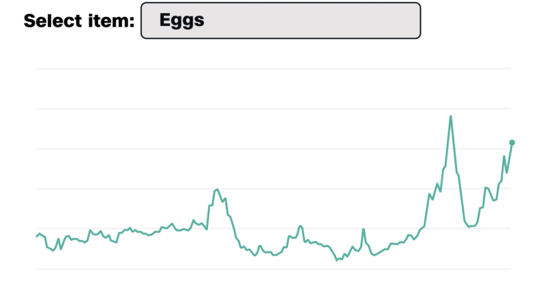 Tracking the price of eggs, meat, milk and other staple US grocery items | CNN Business